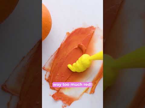 Perfectly color matching an orange using buttercream frosting