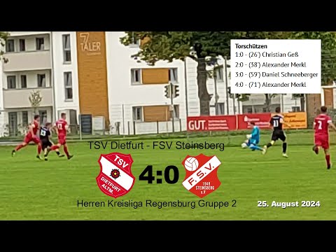 TSV Dietfurt - FSV Steinsberg 4:0 - Herren Kreisliga Regensburg Gruppe 2