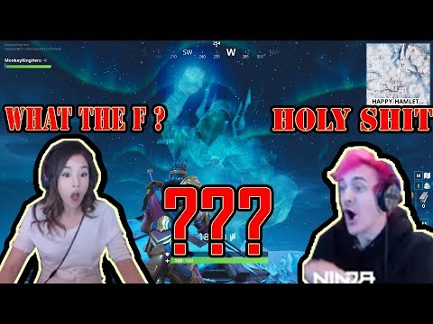 Ninja and Pokimane react to Fornite winter Event. Drake live on Twitch. (Drake Ninja Tfue Pokimane)