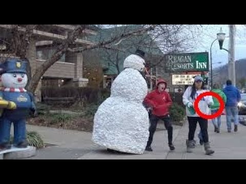 SCARY SNOWMAN TOP REACTIONS #2 | FUNNY PRANK
