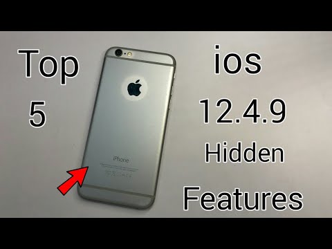Top 5  Hidden Features Of ios 12.4.9 (iPhone 6)