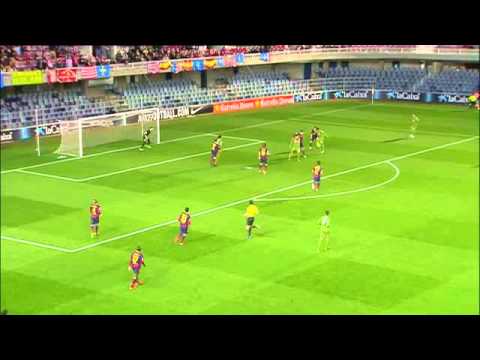 Gol Scepovic [1-2]: Jª19 FC Barcelona 'B' - Real Sporting (narración Luis Eduardo García)