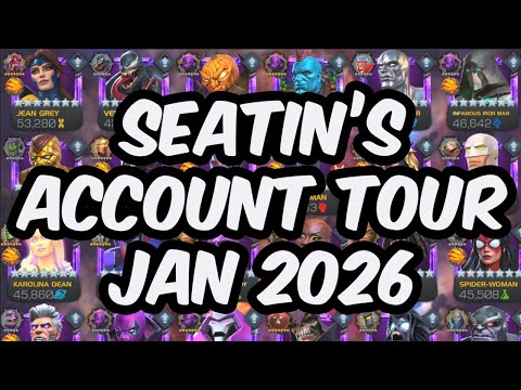 Seatin's Account Tour January 2026 - 68 7 Star Rank 4 Champions - Marvel Contest of Champions