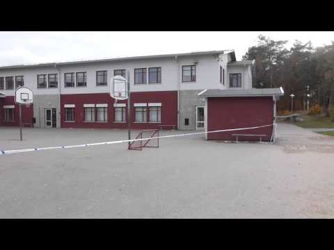 The school yard at the back of the school Kronan in Trollhättan