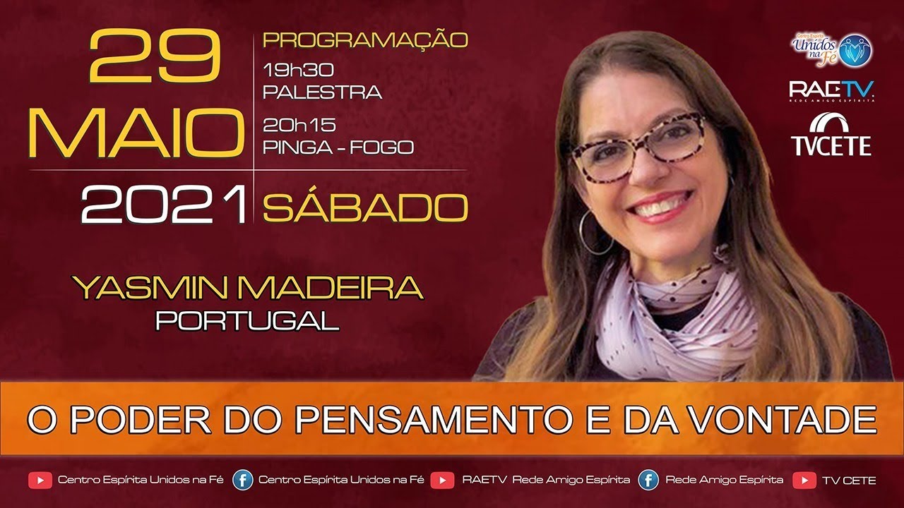 O PODER DO PENSAMENTO E DA VONTADE - LIVE com Yasmin Madeira (Portugal)