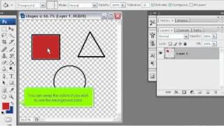 How to use the Paint Bucket tool in PhotoShop - Adobe Photoshop Tutorials