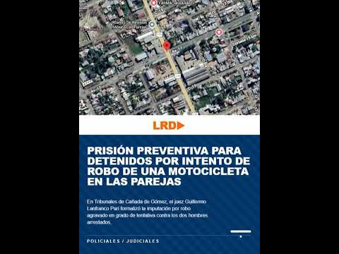 Prisión para detenidos por intento de robo de una motocicleta en Las Parejas