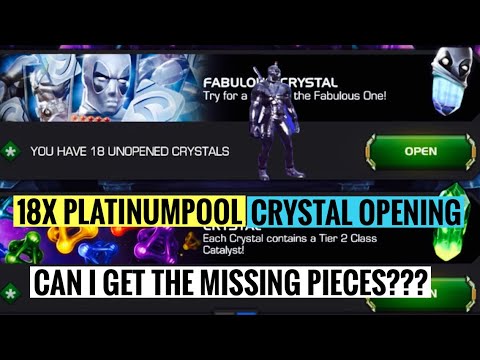 18X PLATINUM POOL CRYSTAL OPENING| MARVEL CONTEST OF CHAMPIONS (MCOC)