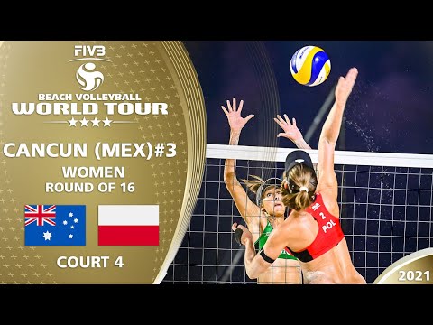 Clancy/Artacho del Solar vs. Wojtasik/Kociolek - Women's R16 | Full Match | 4* Cancun 2021 #3