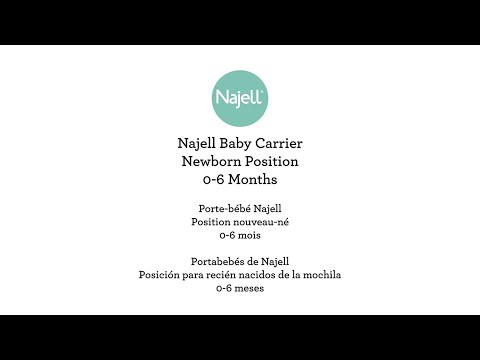 NAJELL BABY CARRIER | NEWBORN POSITION 0-3 MONTHS| HOW TO DEMO VIDEO | BEABA