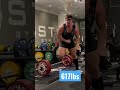 617LBS DEADLIFT ON SECOND ATTEMPT!