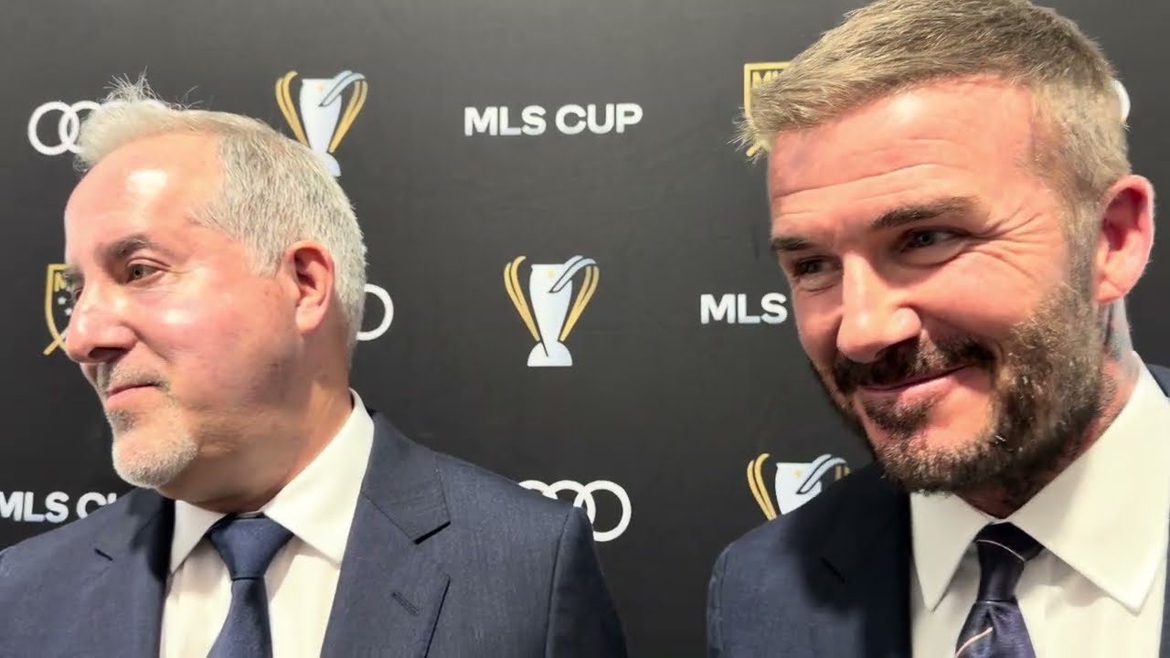 MESSI & Inter Miami: David Beckham, Jorge Mas talk MLS Cup Final ahead of game v Vancouver Whitecaps - YouTube