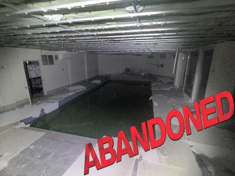 Something Happened Here?!?! Abandoned Mansion with pool and Human Hair found! Video
