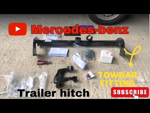 how to install the trailer hitch on a mercedes|mercedes trailer tow bar hitch installation