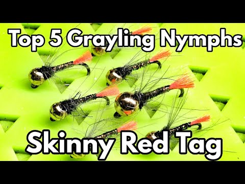 BEST 5 Grayling Nymphs: Skinny Red Tag Euro Style Fly How To SBS