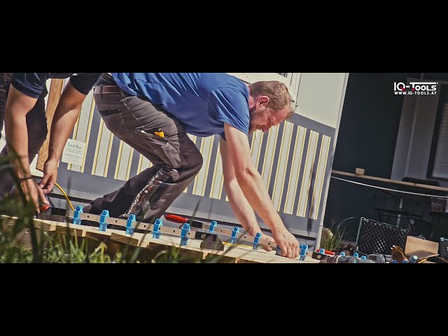 Video Teaser für Terrassendielen-Spannzwingen IQTools