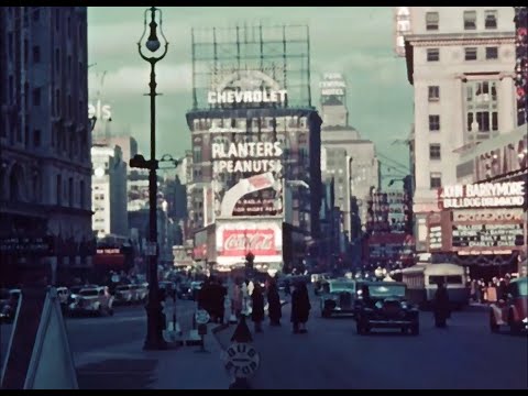 New York in the mid 1930's in Color!
