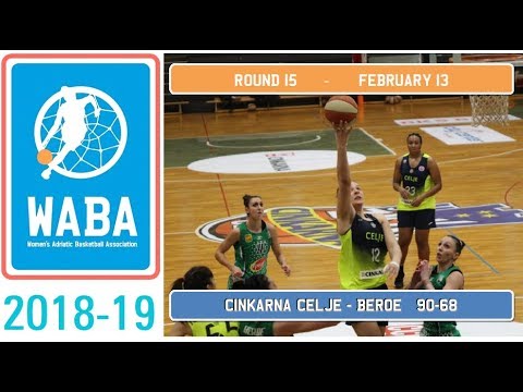 2018-19 WABA League  R15 (13/02): Cinkarna Celje-Beroe 90-68