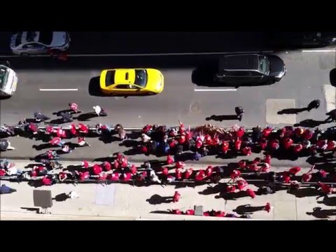 CWA Strikers rally at Verizon 230 W36 St - 04/18/2016