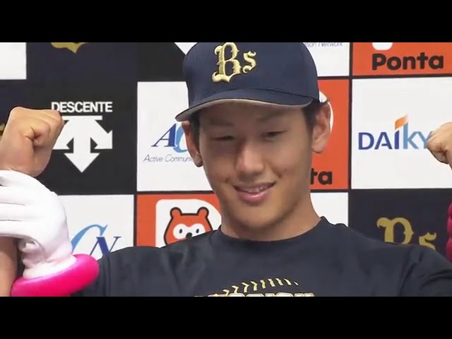 バファローズ・吉田正選手ヒーローインタビュー 2017/8/8 Bs-F