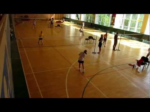 Israel Badminton Dana D.(Isr) vs Vlada Ginga(Moldova) in Kiev Ukraine 2012.