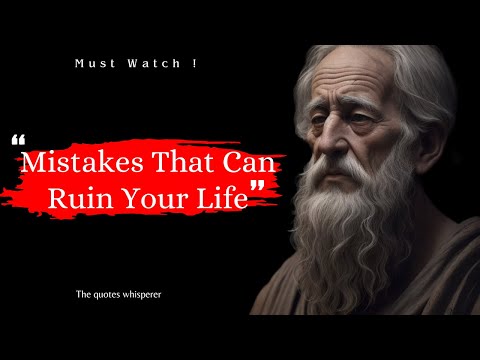 10 Biggest Mistakes That Can Ruin Your Life | Must Watch !