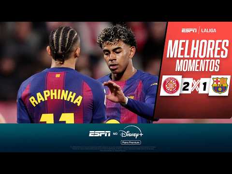 Gols e lances de Girona x Barcelona