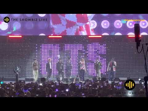 BTS Crowd sings Happy Birthday to Jin Of BTS Band onstage during iHeart Radio Jingle Ball 2021