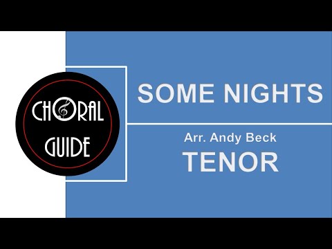 Some Nights - TENOR | Arr Andy Beck