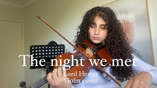 Lord Huron - The night we met - violin cover by Maya Adams violin