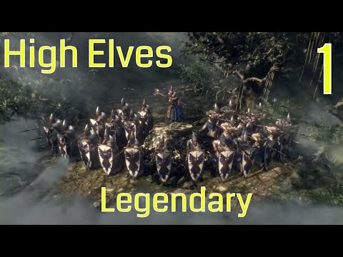 [1] Total War: Warhammer 2 - Legendary Teclis, High Elves, Campaign - Annihilating the Xeti!