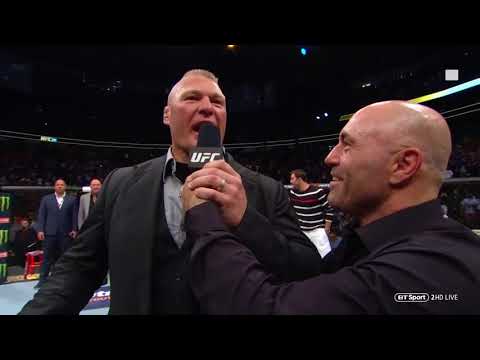 Brock Lesnar Runs Into Octagon To Fight Daniel Cormier | UFC 226 | Miocic Vs Cormier