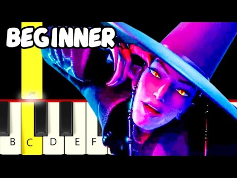 Your Idol (Saja Boys) - KPop Demon Hunters - Fast and Slow (Easy) Piano Tutorial - Beginner