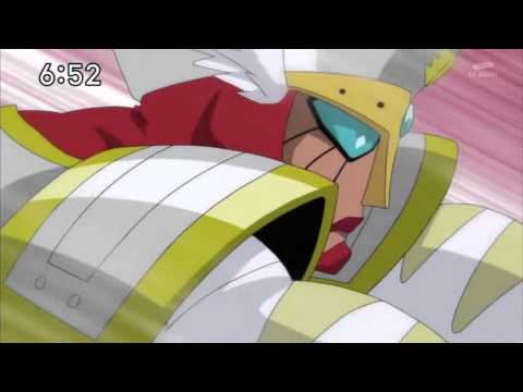 Digimon Xros Wars: Arresterdramon vs Harpymon