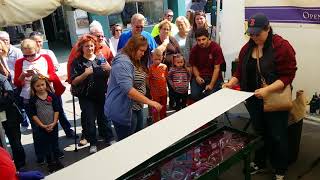 Silk Scarf Dying at the 2017 Black Swamp Arts Festival.