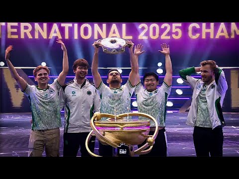 FINAL MOMENTS WITH BEST DOTA 2 TEAM + TI14 TEAM FALCONS WINNERS CEREMONY - THE INTERNATIONAL 2025