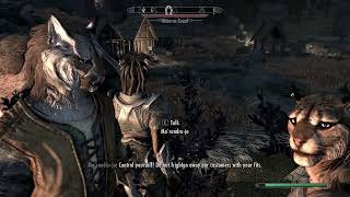 Poor Khajiit just needs some moonsugar. Skyrim Anniversary Edition