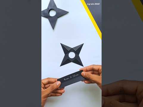 Paper Ninja Star That Flies & Pops Balloons – So Easy & Fun!