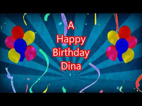 Dina Happy Birthday blue sunbeam
