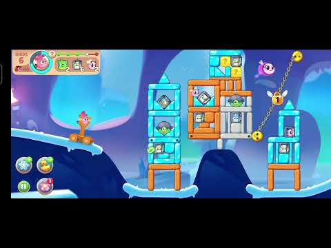 @AngryBirds land 7 angrybird Icy Caverns cross level 1801 To 1825  V#526 #gameplay #nocopyright