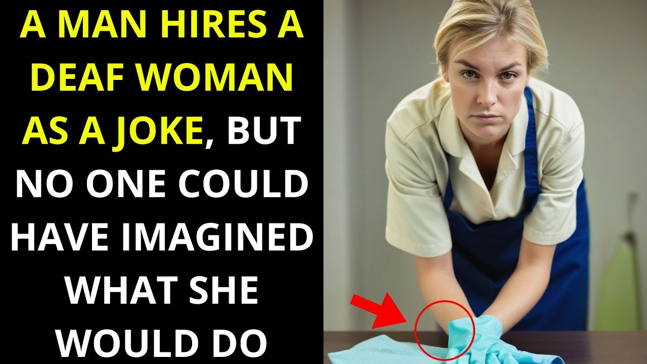 A man hires a deaf woman as a joke, but no one could have imagined what she would do