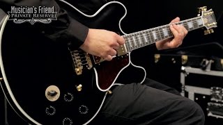 Video thumbnail for Gibson B.B. King Lucille Semi-Hollow Electric Guitar, Ebony by Musician's Friend