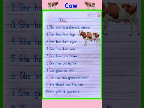 Cow 10 Line | 10 Lines on Cow | 10 Lines on Cow in English | Essay on Cow | Essay on Cow in English