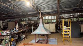 He Purposefully AGES Copper on his CUPOLA... Cupola Build pt4