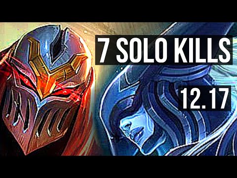 ZED vs LISSANDRA (MID) | 14/0/10, Legendary, 7 solo kills, 900+ games | EUW Master | 12.17