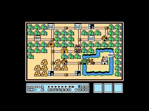 How to get the White mushroom House in Mario 3, world 1