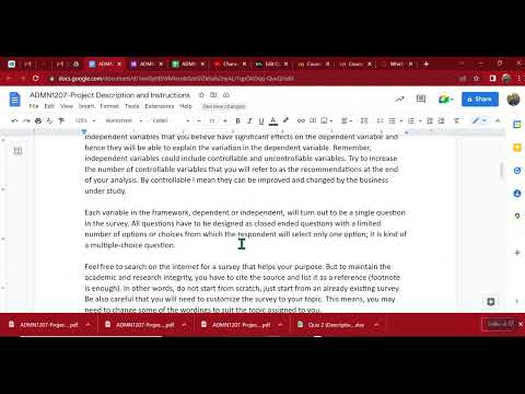 How to Perform the Research Project of the ADMN1207