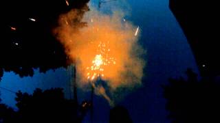 Alleyway Firework Show with GoPro Hd