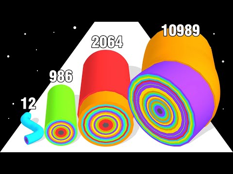 LAYER RUNNER: Snake Colors 3D, ASMR Gameplay (Part 2, Max Level)