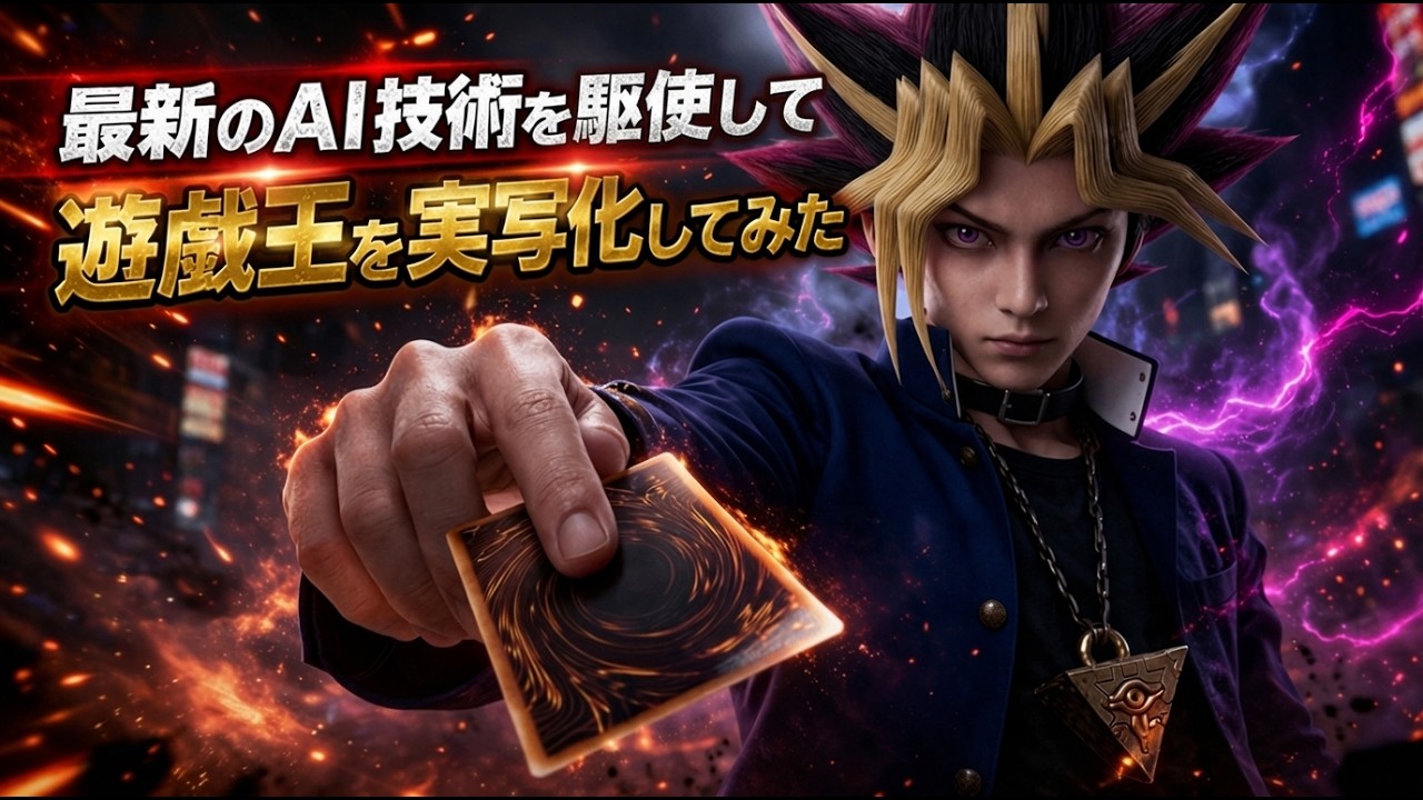 最新AIで遊戯王を実写化したら想像以上だった